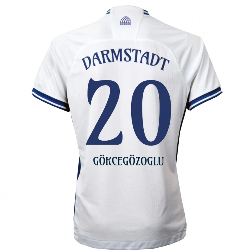 Danxen Donna Maglia Musa Gökcegözoglu #20 Bianco Blu Kit Gara Away 2025/26 Maglietta