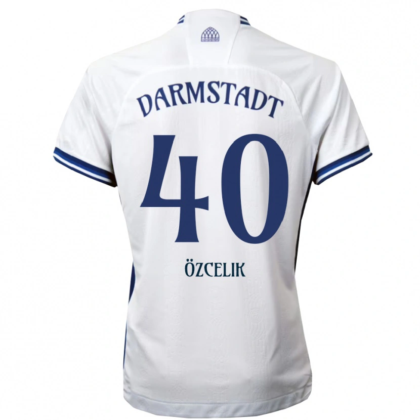 Danxen Donna Maglia Mehmet Özçelik #40 Bianco Blu Kit Gara Away 2025/26 Maglietta