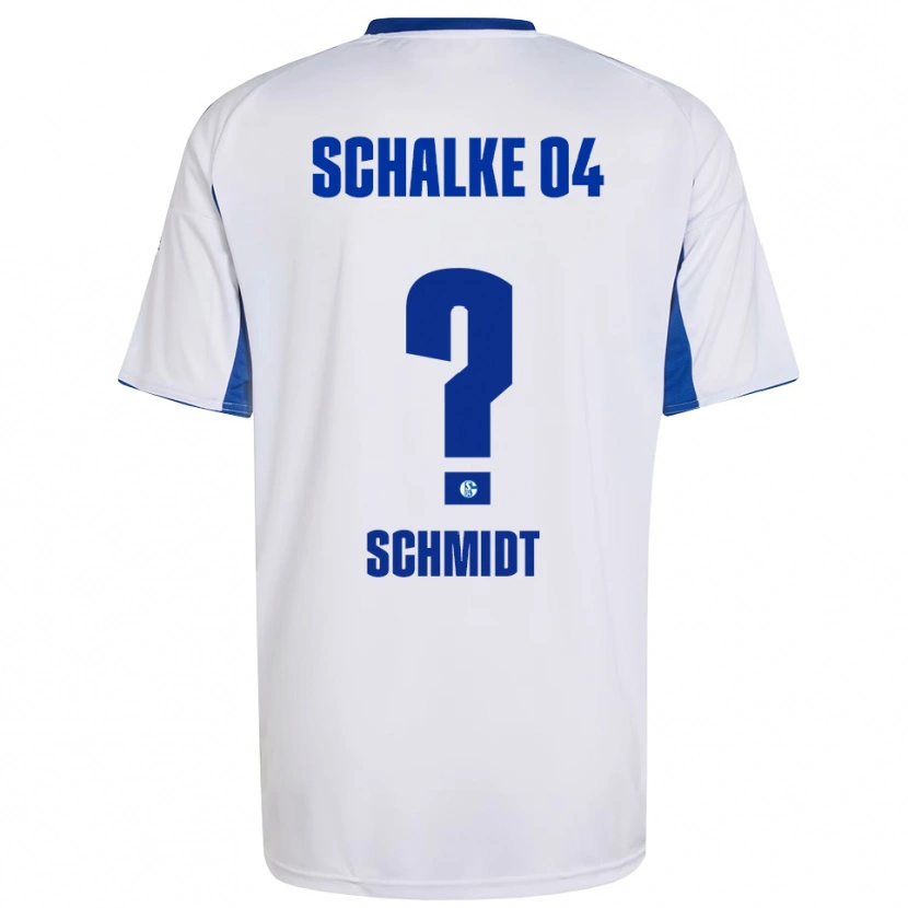 Danxen Donna Maglia Nele Schmidt #0 Bianco Blu Kit Gara Away 2025/26 Maglietta