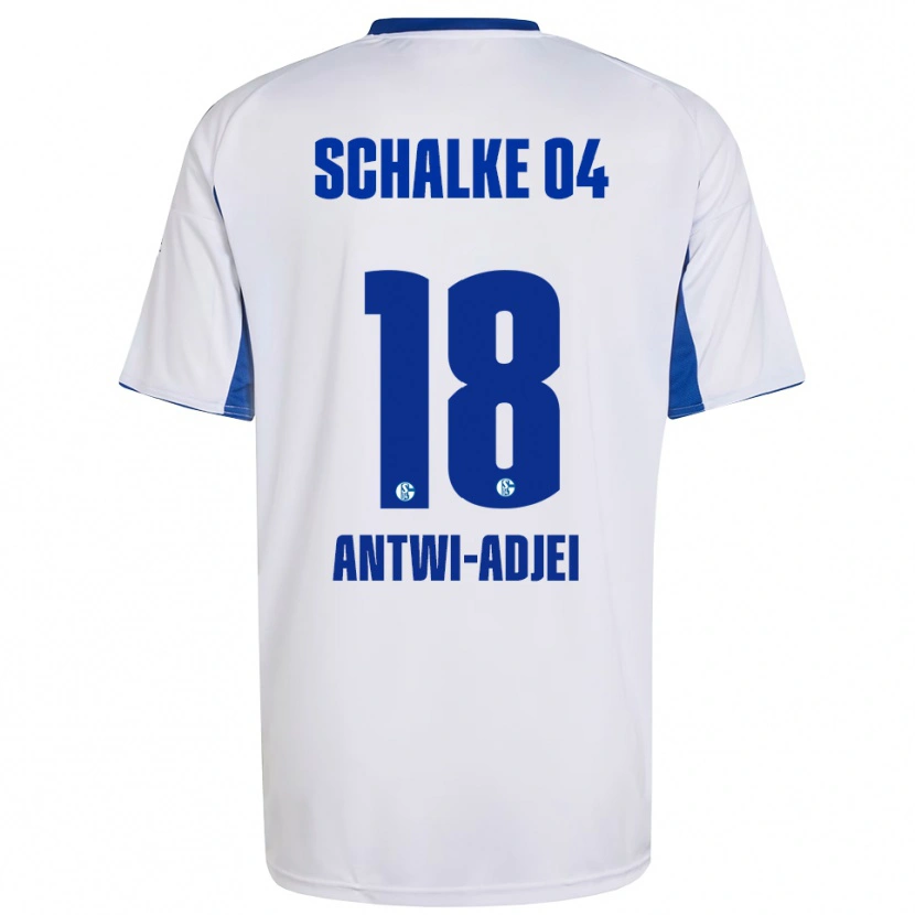 Danxen Donna Maglia Christopher Antwi-Adjei #18 Bianco Blu Kit Gara Away 2025/26 Maglietta