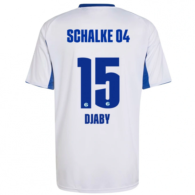 Danxen Donna Maglia Bissara Djaby #15 Bianco Blu Kit Gara Away 2025/26 Maglietta