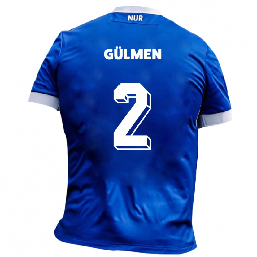 Danxen Donna Maglia Kubilay Gülmen #2 Blu Bianco Kit Gara Away 2025/26 Maglietta