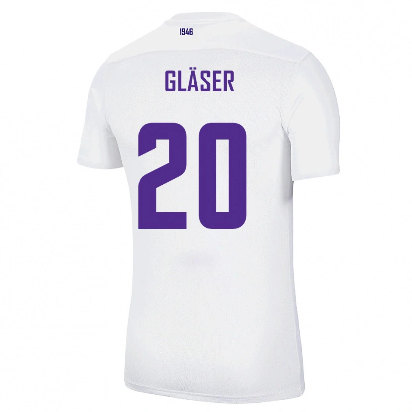 Danxen Donna Maglia Philipp Gläser #20 Bianco Verde Kit Gara Away 2025/26 Maglietta