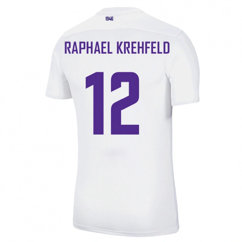 Danxen Donna Maglia Luca Raphael Krehfeld #12 Bianco Verde Kit Gara Away 2025/26 Maglietta