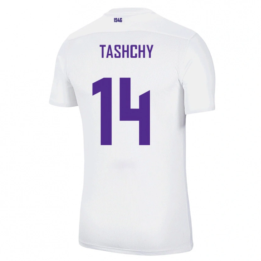 Danxen Donna Maglia Boris Tashchy #14 Bianco Verde Kit Gara Away 2025/26 Maglietta