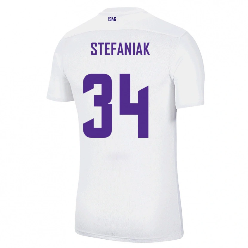 Danxen Donna Maglia Marvin Stefaniak #34 Bianco Verde Kit Gara Away 2025/26 Maglietta