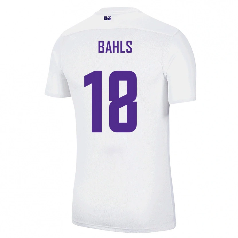 Danxen Donna Maglia Luca Bahls #18 Bianco Verde Kit Gara Away 2025/26 Maglietta
