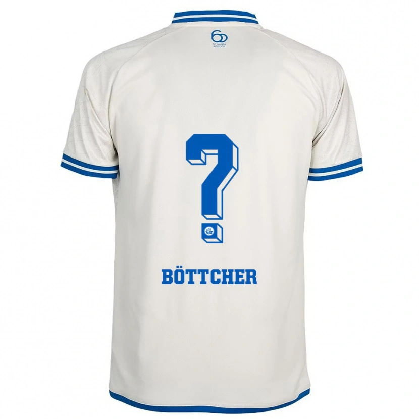 Danxen Donna Maglia Elly Böttcher #0 Bianco Blu Kit Gara Away 2025/26 Maglietta