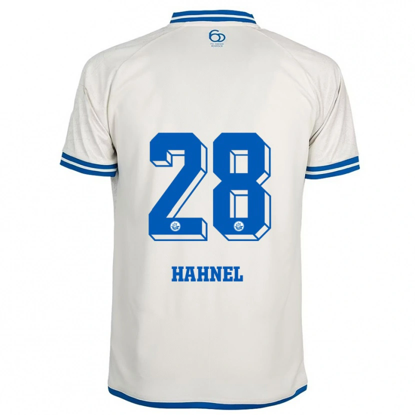 Danxen Donna Maglia Julian Hahnel #28 Bianco Blu Kit Gara Away 2025/26 Maglietta