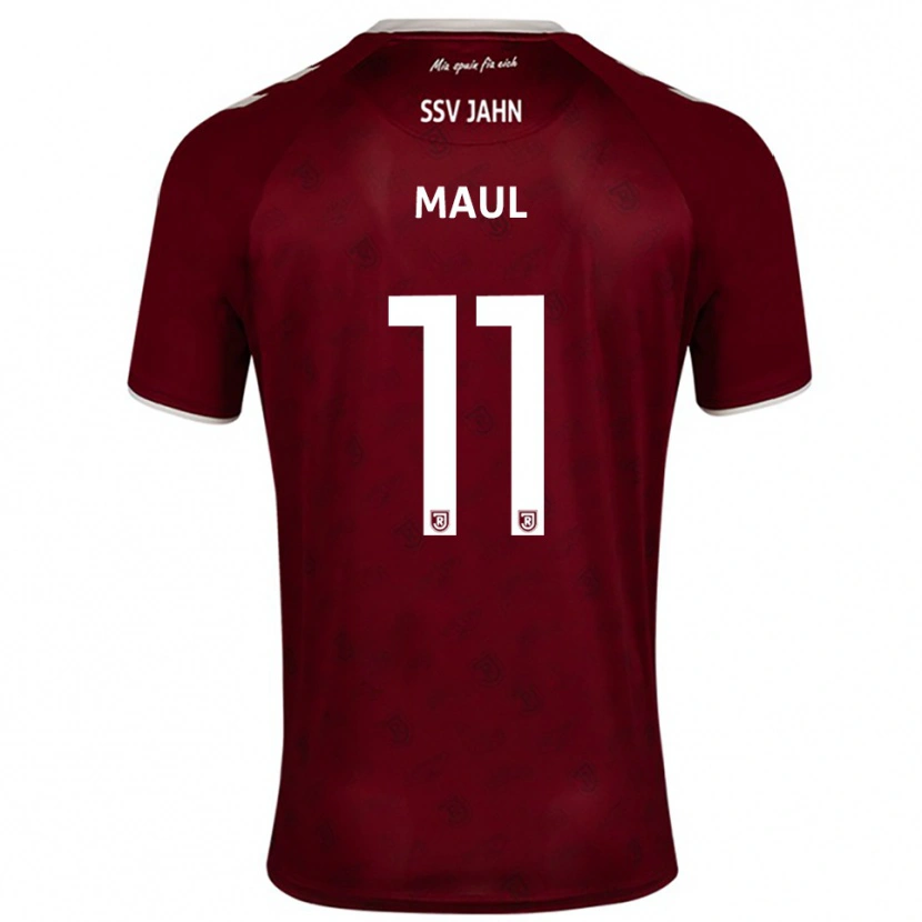 Danxen Donna Maglia Marco Maul #11 Bordeaux Bianco Kit Gara Away 2025/26 Maglietta