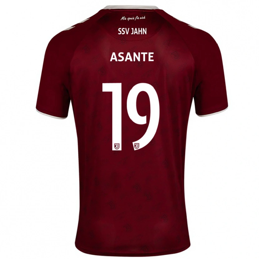 Danxen Donna Maglia Davis Asante #19 Bordeaux Bianco Kit Gara Away 2025/26 Maglietta