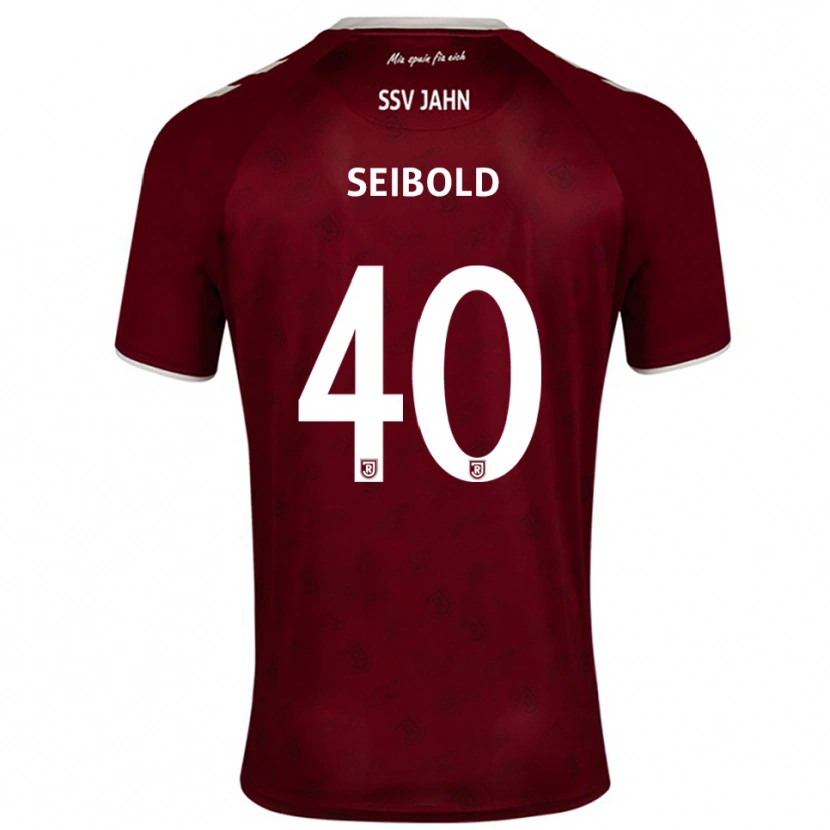Danxen Donna Maglia Jakob Seibold #40 Bordeaux Bianco Kit Gara Away 2025/26 Maglietta