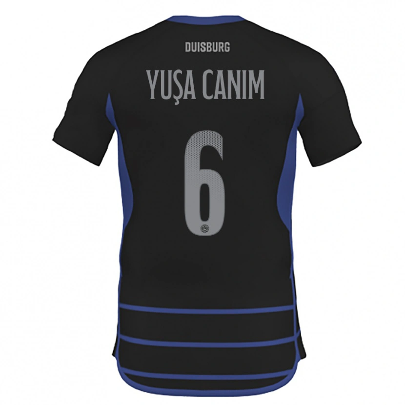 Danxen Donna Maglia Salih Yuşa Canım #6 Nero Blu Kit Gara Away 2025/26 Maglietta