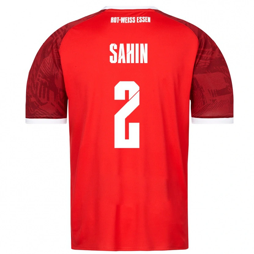 Danxen Donna Maglia Can Sahin #2 Rosso Bordeaux Bianco Kit Gara Away 2025/26 Maglietta