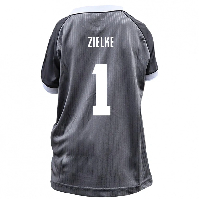 Danxen Donna Maglia Paul Zielke #1 Grigio Bianco Kit Gara Away 2025/26 Maglietta