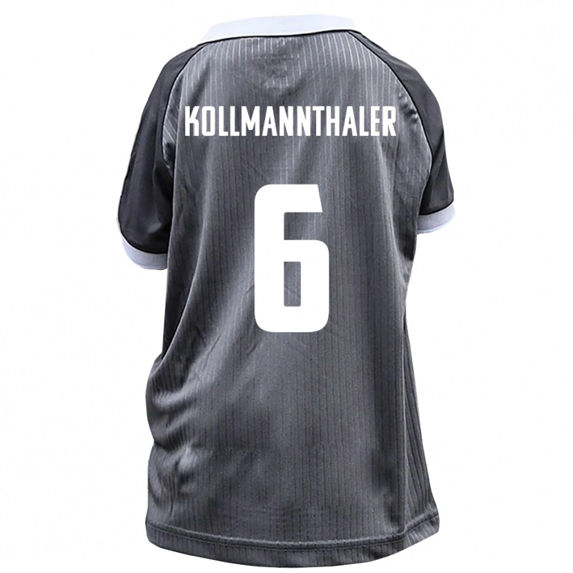 Danxen Donna Maglia Elischa Kollmannthaler #6 Grigio Bianco Kit Gara Away 2025/26 Maglietta