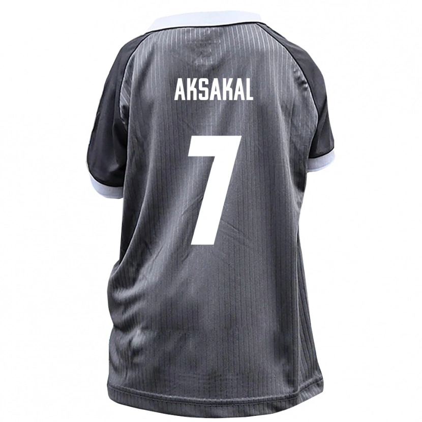 Danxen Donna Maglia Ensar Aksakal #7 Grigio Bianco Kit Gara Away 2025/26 Maglietta
