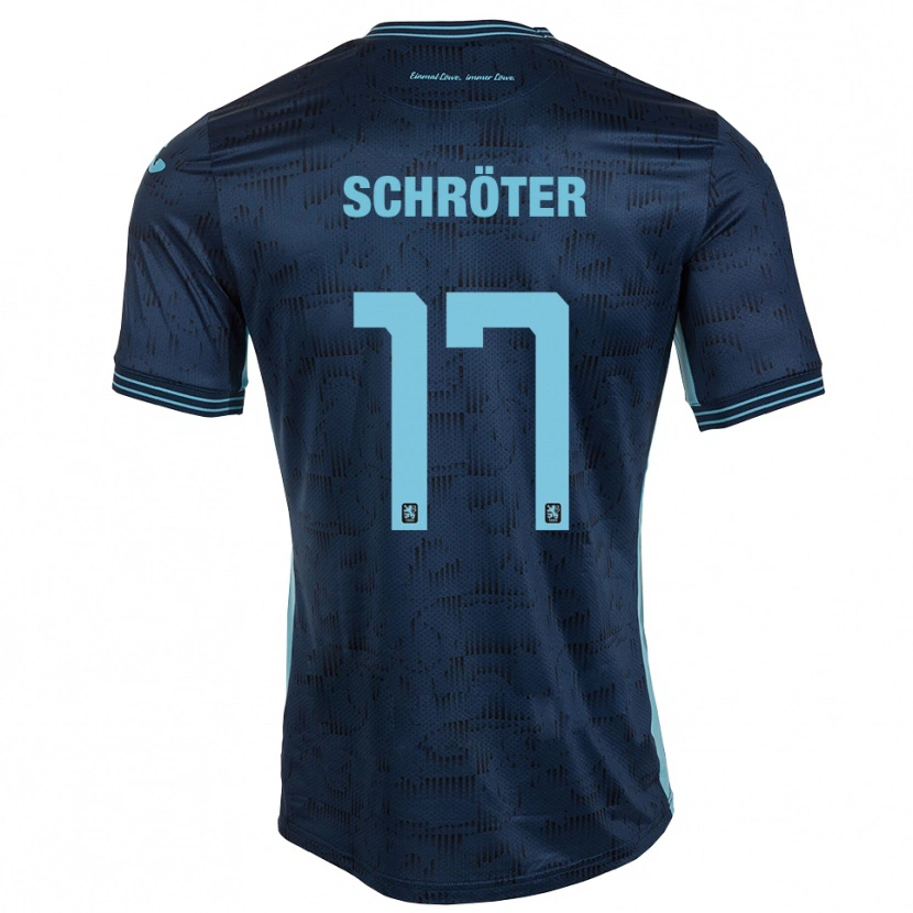 Danxen Donna Maglia Morris Schröter #17 Blu Royal Kit Gara Away 2025/26 Maglietta
