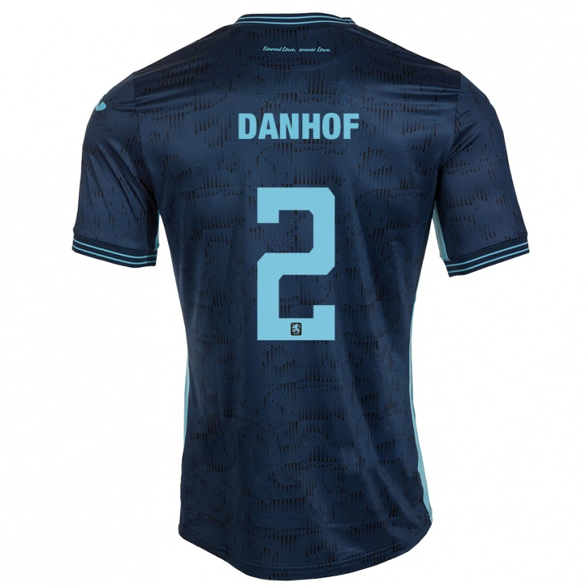 Danxen Donna Maglia Tim Danhof #2 Blu Royal Kit Gara Away 2025/26 Maglietta