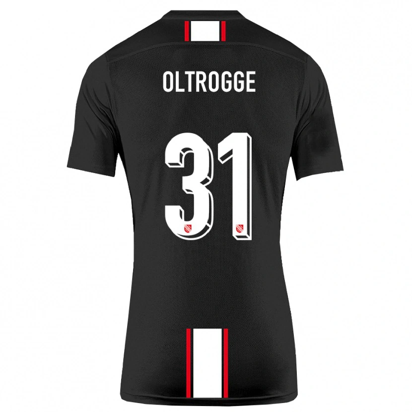 Danxen Donna Maglia Jannik Oltrogge #31 Nero Bianco Kit Gara Away 2025/26 Maglietta