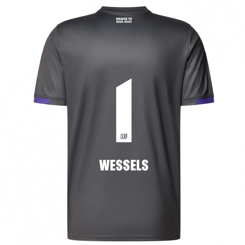 Danxen Donna Maglia Felix Wessels #1 Grigio Viola Kit Gara Away 2025/26 Maglietta