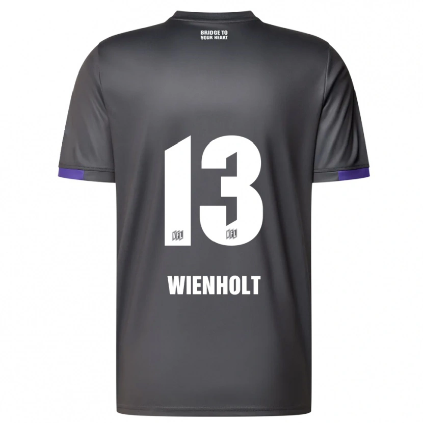 Danxen Donna Maglia Paul Wienholt #13 Grigio Viola Kit Gara Away 2025/26 Maglietta