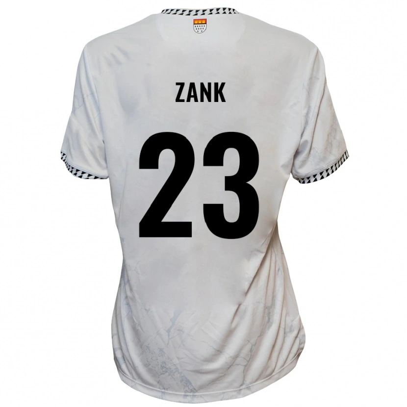 Danxen Donna Maglia Benjamin Zank #23 Bianco Nero Kit Gara Away 2025/26 Maglietta