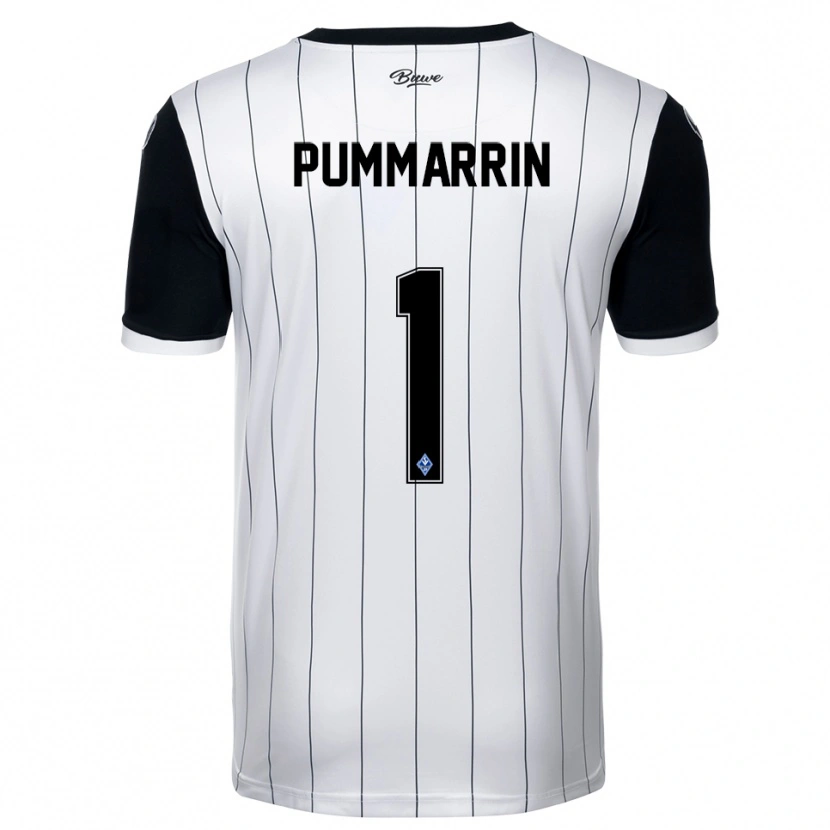 Danxen Donna Maglia Kritsana Pummarrin #1 Bianco Nero Kit Gara Away 2025/26 Maglietta