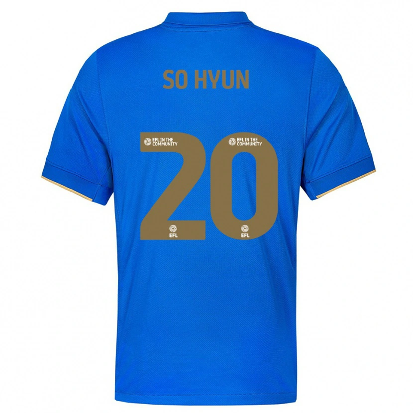 Danxen Bambino Maglia Cho So-Hyun #20 Blu Oro Kit Gara Home 2025/26 Maglietta