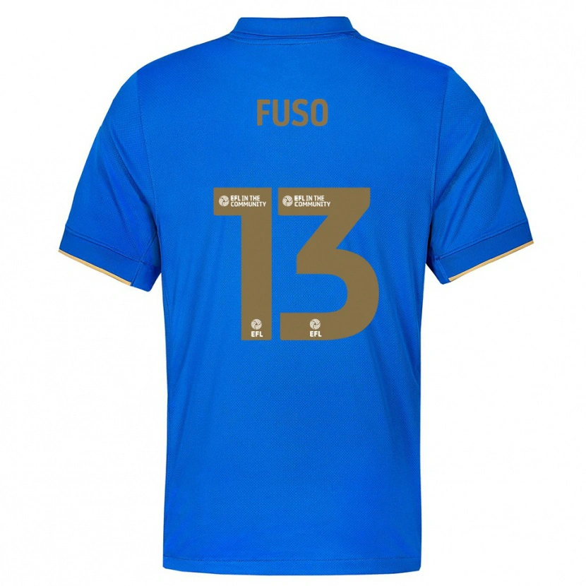 Danxen Bambino Maglia Ivana Fuso #13 Blu Oro Kit Gara Home 2025/26 Maglietta