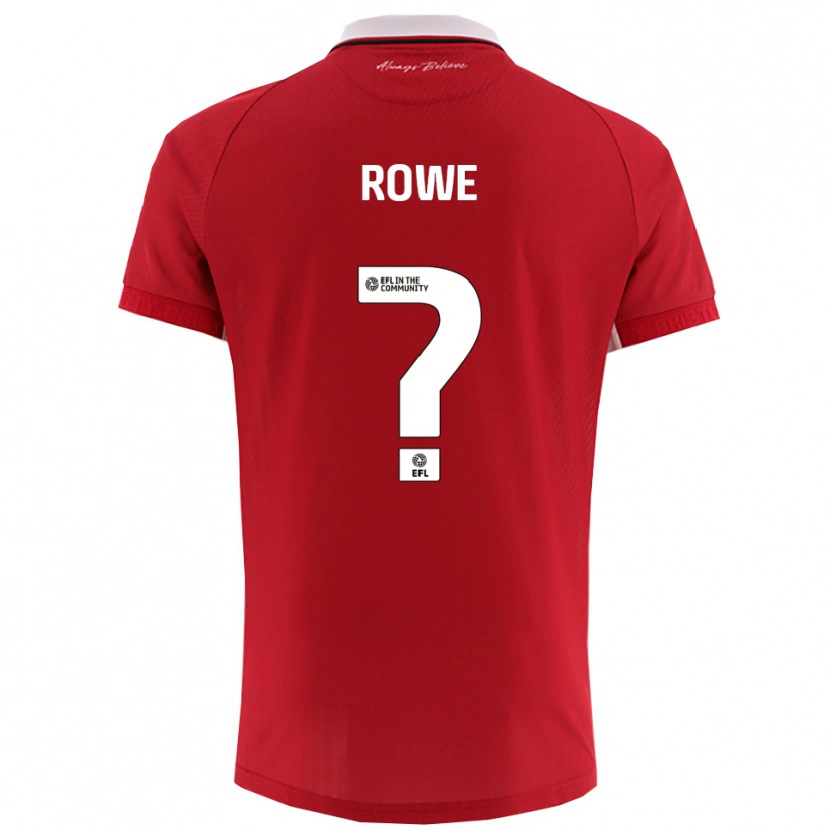Danxen Bambino Maglia Romani Rowe #0 Rosso Bianco Kit Gara Home 2025/26 Maglietta