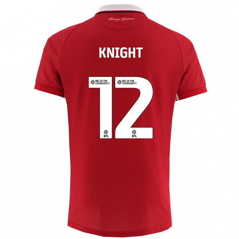 Danxen Bambino Maglia Jason Knight #12 Rosso Bianco Kit Gara Home 2025/26 Maglietta