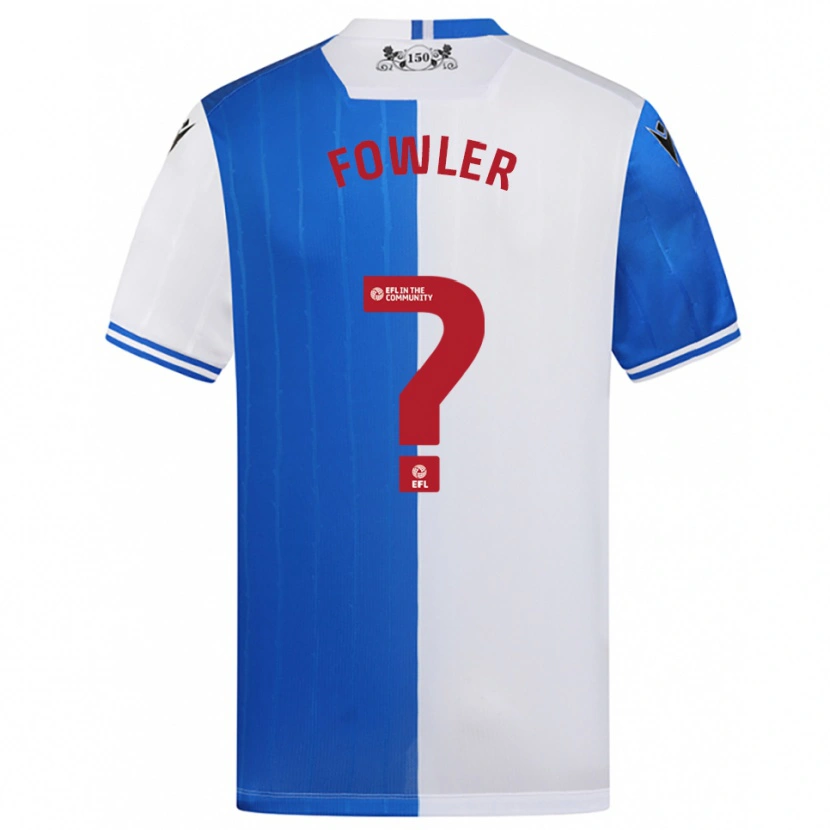 Danxen Bambino Maglia Jacob Fowler #0 Blu Bianco Kit Gara Home 2025/26 Maglietta
