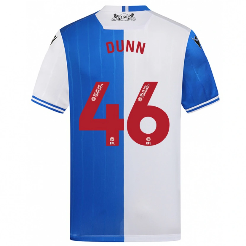 Danxen Bambino Maglia Isaac Dunn #46 Blu Bianco Kit Gara Home 2025/26 Maglietta