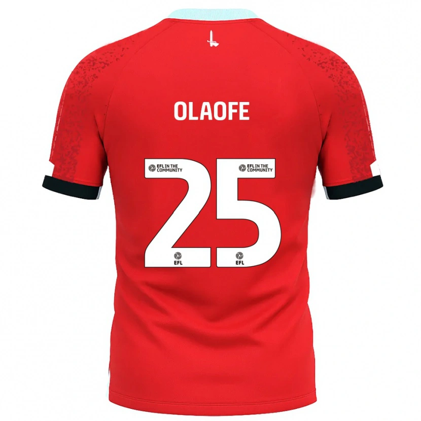 Danxen Bambino Maglia Tanto Olaofe #25 Rosso Bianco Kit Gara Home 2025/26 Maglietta