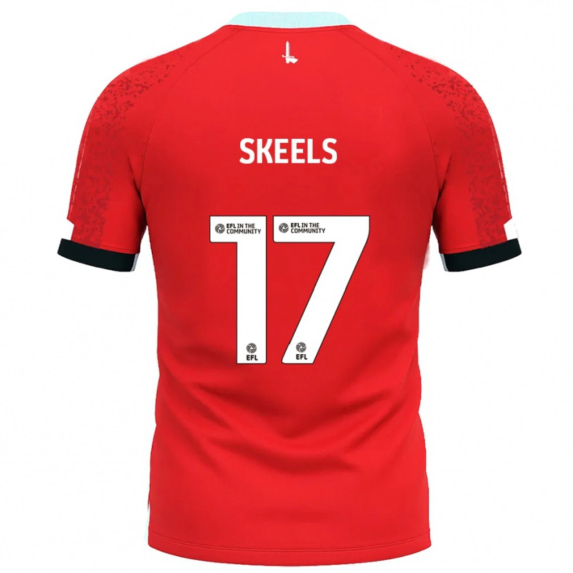 Danxen Bambino Maglia Kiera Skeels #17 Rosso Bianco Kit Gara Home 2025/26 Maglietta