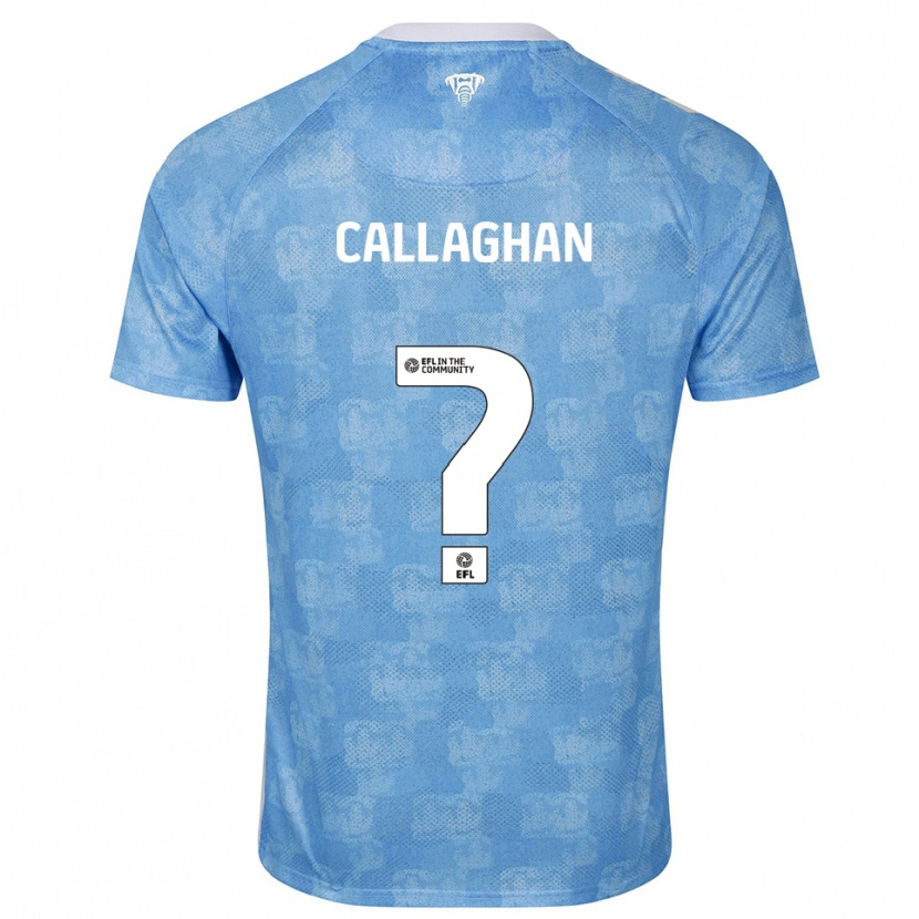 Danxen Bambino Maglia Charlie Callaghan #0 Azzurro Cielo Bianco Kit Gara Home 2025/26 Maglietta