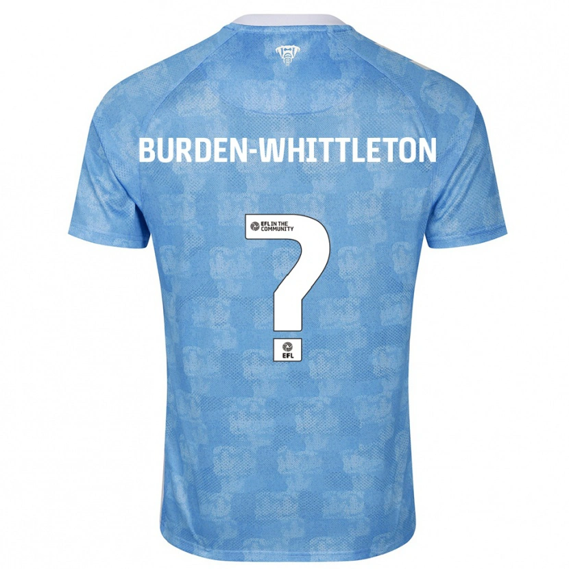 Danxen Bambino Maglia Charlie Burden-Whittleton #0 Azzurro Cielo Bianco Kit Gara Home 2025/26 Maglietta
