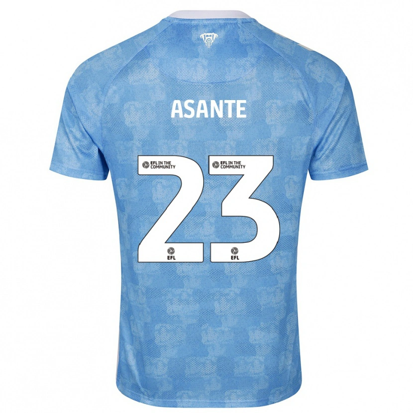 Danxen Bambino Maglia Brandon Thomas-Asante #23 Azzurro Cielo Bianco Kit Gara Home 2025/26 Maglietta