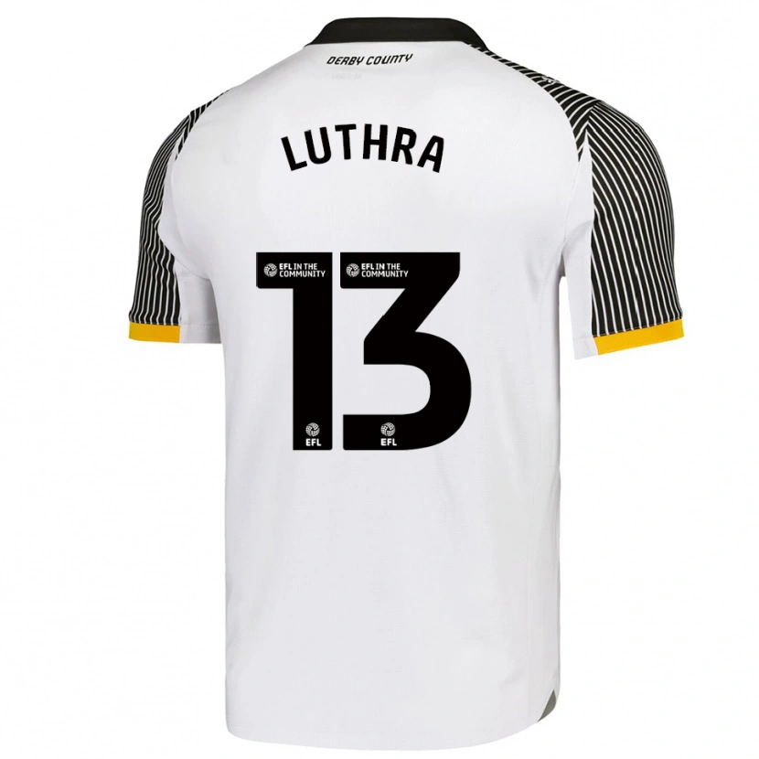 Danxen Bambino Maglia Rohan Luthra #13 Bianco Nero Kit Gara Home 2025/26 Maglietta