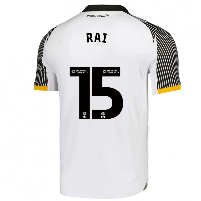 Danxen Bambino Maglia Kira Rai #15 Bianco Nero Kit Gara Home 2025/26 Maglietta