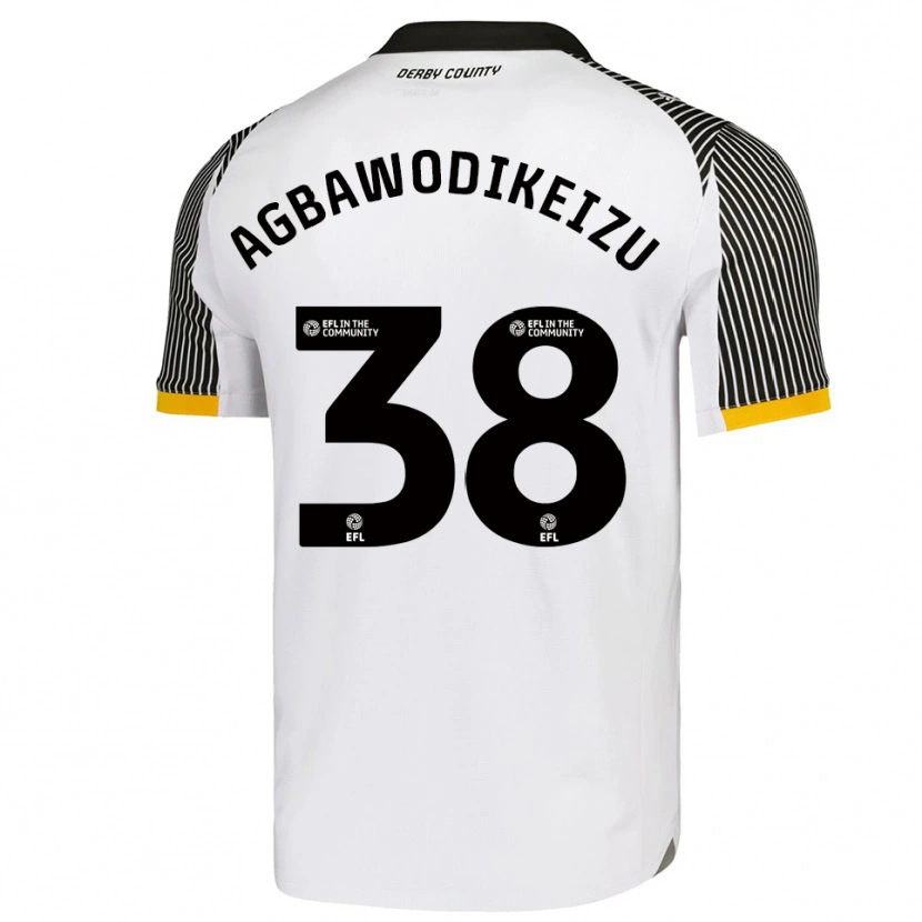 Danxen Bambino Maglia Charles Ebuka Agbawodikeizu #38 Bianco Nero Kit Gara Home 2025/26 Maglietta