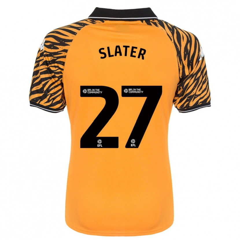 Danxen Bambino Maglia Regan Slater #27 Arancione Nero Kit Gara Home 2025/26 Maglietta