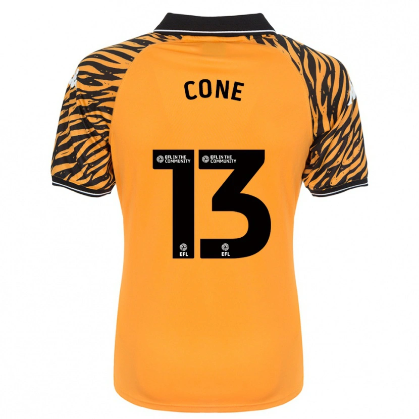 Danxen Bambino Maglia Sharla Cone #13 Arancione Nero Kit Gara Home 2025/26 Maglietta