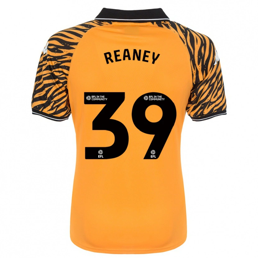 Danxen Bambino Maglia Mollie Reaney #39 Arancione Nero Kit Gara Home 2025/26 Maglietta
