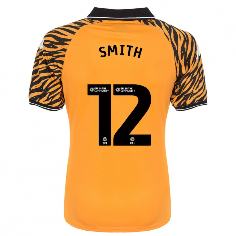 Danxen Bambino Maglia Emily Smith #12 Arancione Nero Kit Gara Home 2025/26 Maglietta