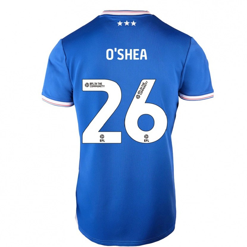 Danxen Bambino Maglia Dara O'shea #26 Blu Bianco Kit Gara Home 2025/26 Maglietta