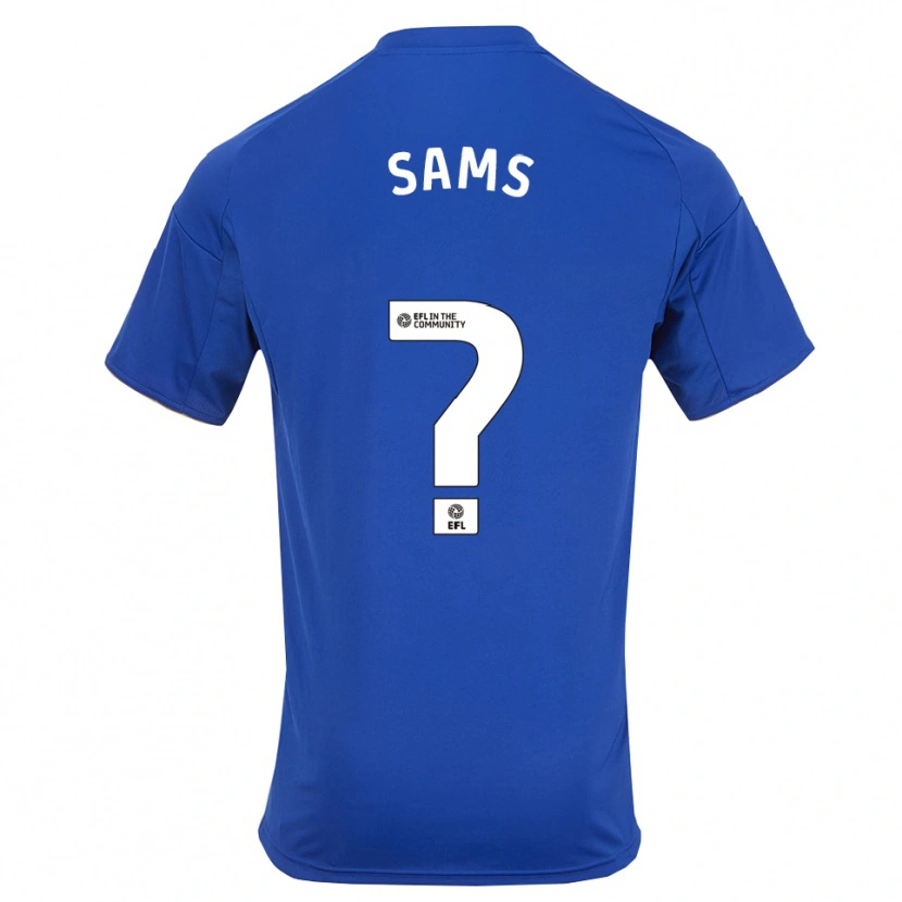 Danxen Bambino Maglia Tom Sams #0 Blu Oro Kit Gara Home 2025/26 Maglietta