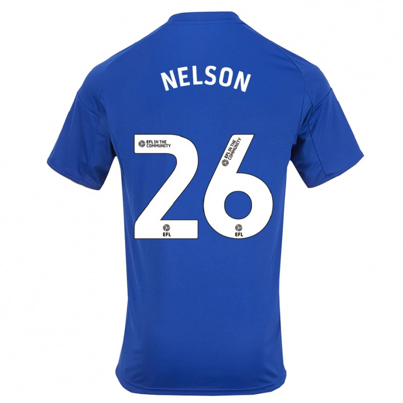 Danxen Bambino Maglia Ben Nelson #26 Blu Oro Kit Gara Home 2025/26 Maglietta