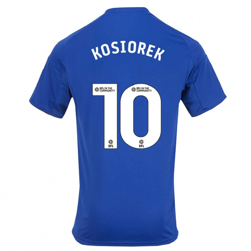 Danxen Bambino Maglia Bartosz Kosiorek #10 Blu Oro Kit Gara Home 2025/26 Maglietta